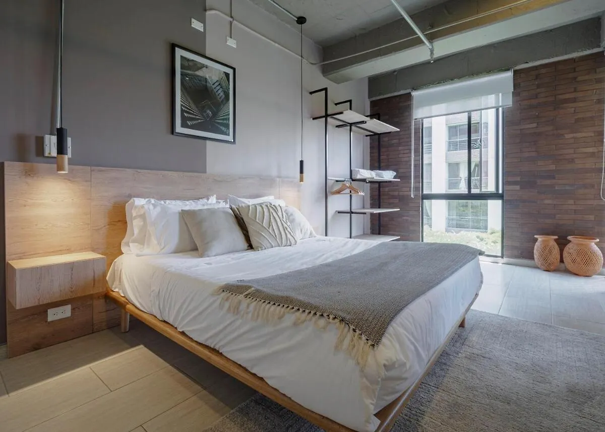 Apartament Cozy And Bright Studio Loft In Central Laureles Medellín